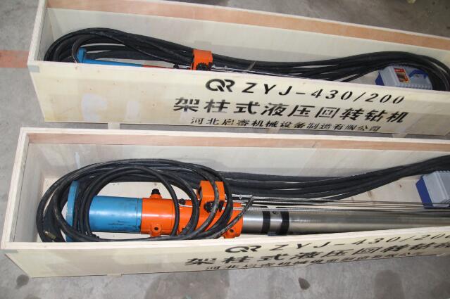 山西長治探放頂板水，就用液壓架柱式鉆機(jī)!